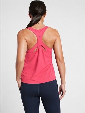 Athleta Ultimate 2-in-1 Support Tank Top Size Medium Coral Pink